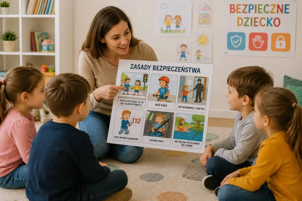 bezpieczeństwo dzieci - nauka w przedszkolu