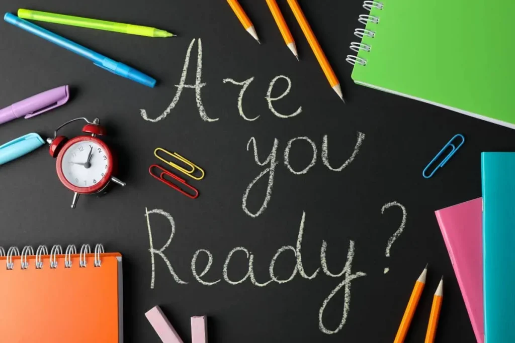 napis Are you ready